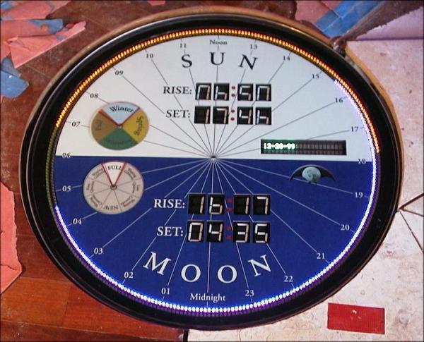 Sun Moon clock